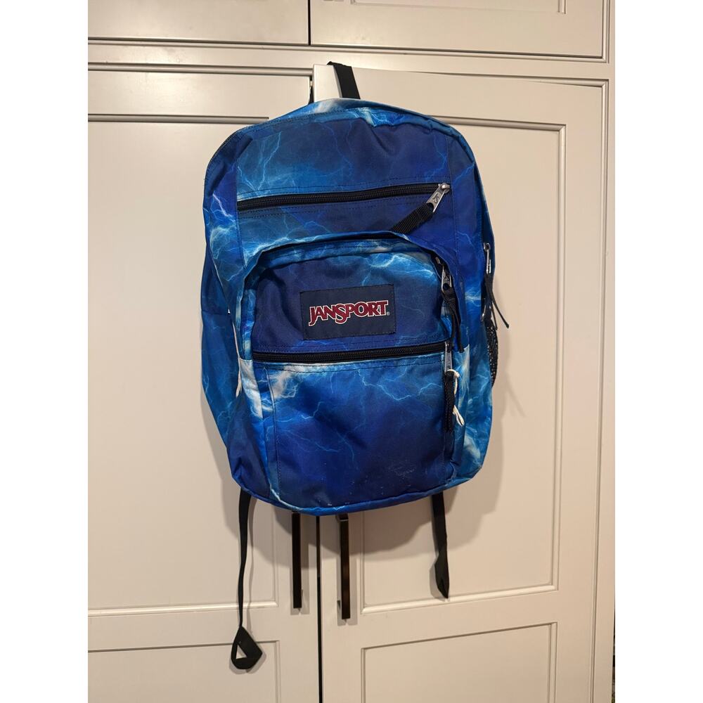 JanSport Big Student 17.5” Backpack Rare Lightning Blue Large JM